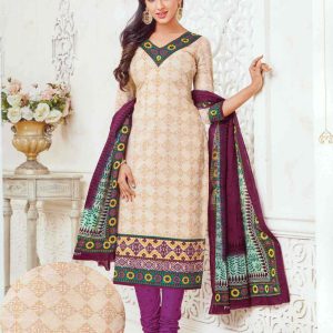 Fancy Multi Color Cotton Self Design, Printed Salwar Suit Dupatta Material (Un-stitched)