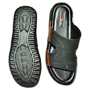 New Double color Men’s Sandal (Black & Sandle)