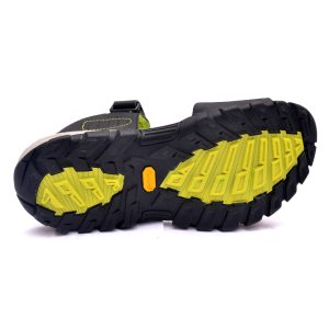 Fsports Men's Sailor Series Black Green Synthetic Casual Sandals