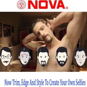 Nova NHC-6210 Trimmer For Men  (Blue)