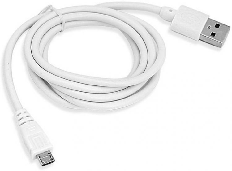 Joy Digital 2.4Amp High Speed, Quick Charge Fast Data Sync & Charge Cable (White) - 2 Meter