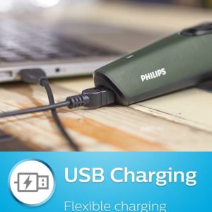 Philips BT1212/15 Cordless Trimmer (Green)