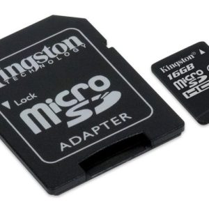 Kingston 16GB Micro SD Class 10 Memory Card with adapter