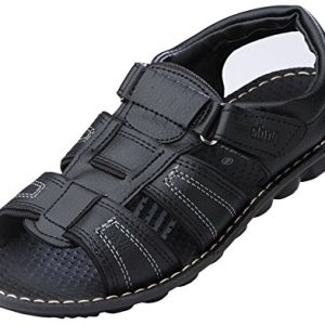 VKC Men's Black Synthetic Leather