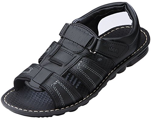 VKC Men's Black Synthetic Leather