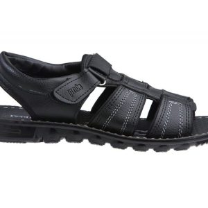 VKC Men's Black Synthetic Leather