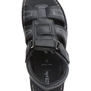 VKC Men's Black Synthetic Leather