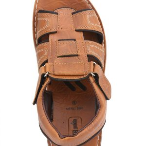 VKC Men's Tan Synthetic Leather