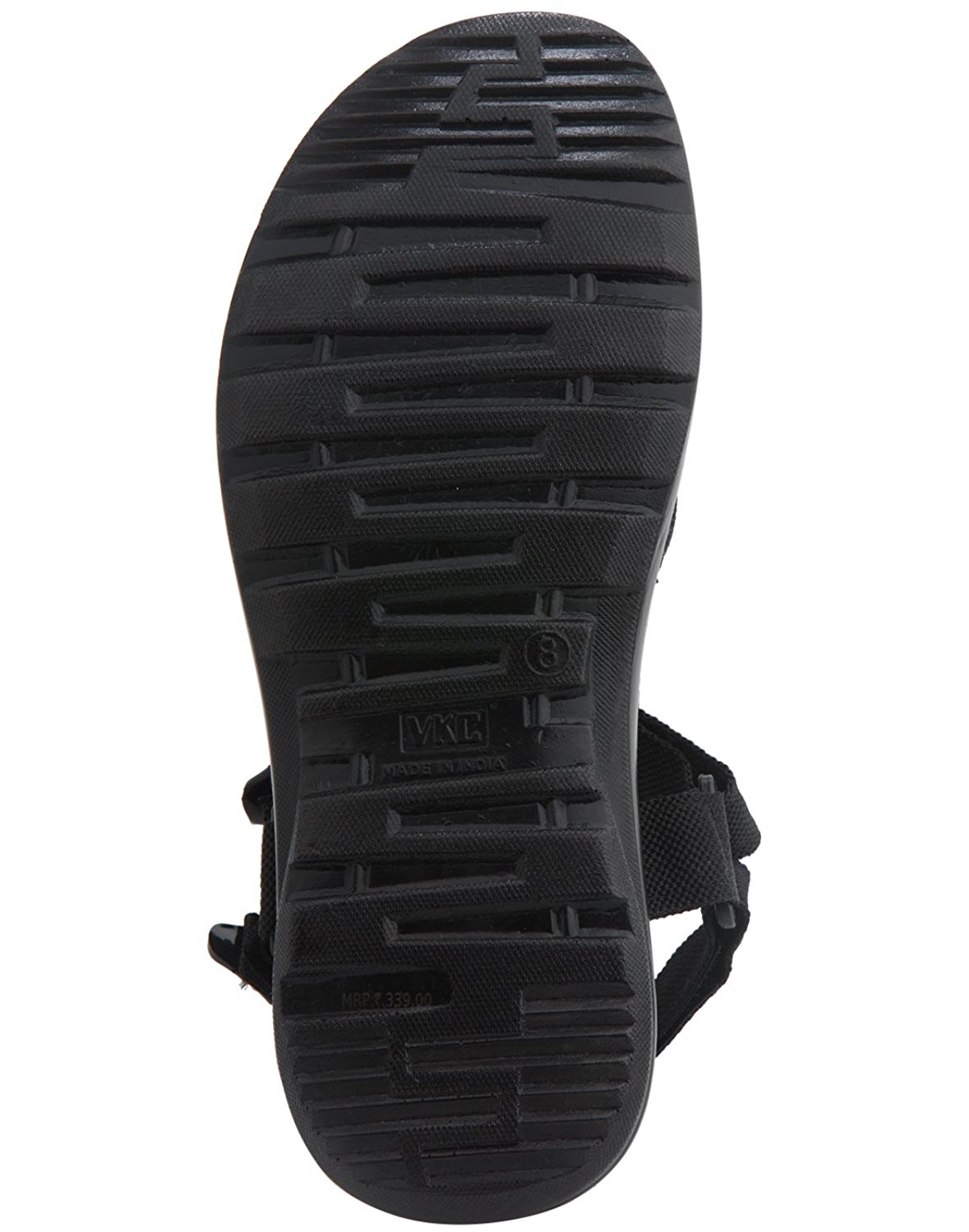 VKC Men's Black Nylon Sandals - Image 3