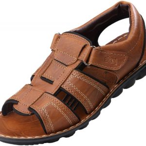 VKC Men's Tan Synthetic Leather