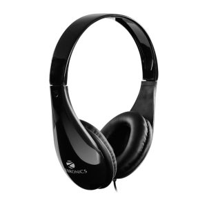 Zebronics ZEB-2100HMV Wired Headset Headphone 3.5mm with Mic | Soft Padded Cup over Ear