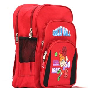 Green Ball red color Kids School Bags (set of 2)
