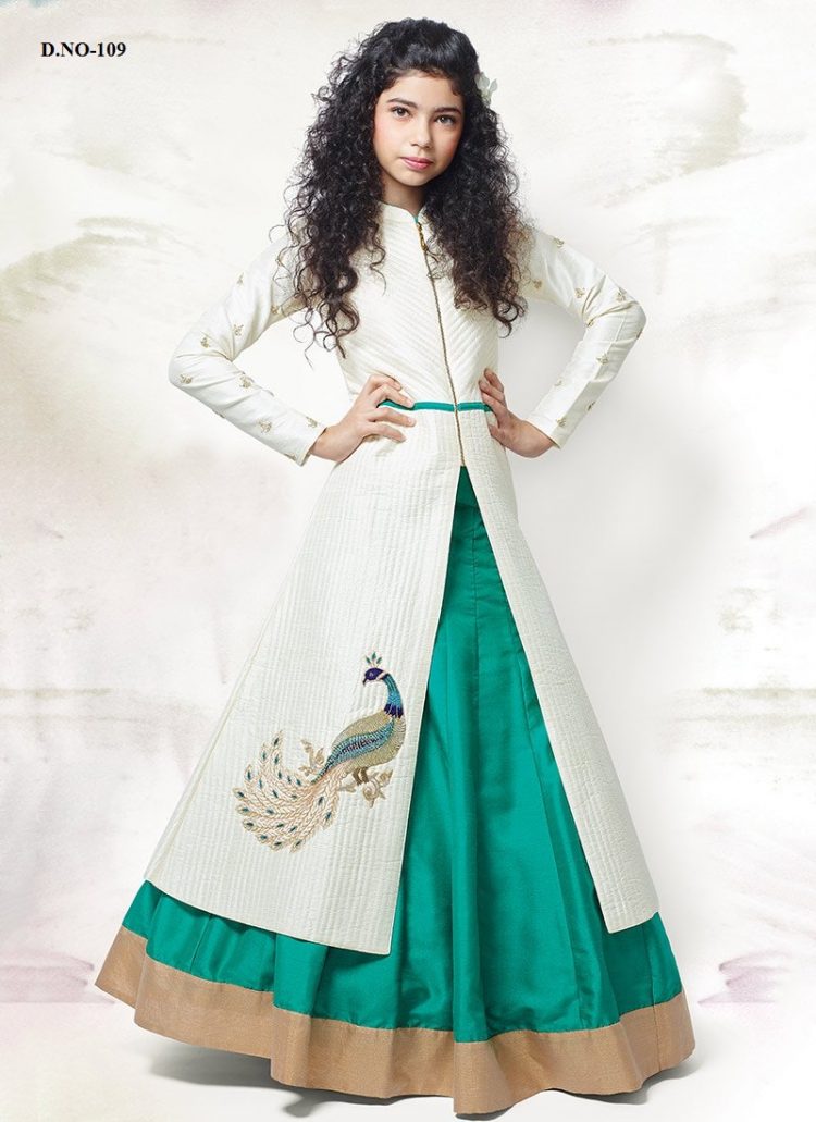 High Quality Special Ethnic wear for Girls kids Set (Pack of 1)
