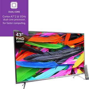 BPL 109 cm (43 inches) Stellar BPL109E36SFC Full HD LED Smart TV (Black)