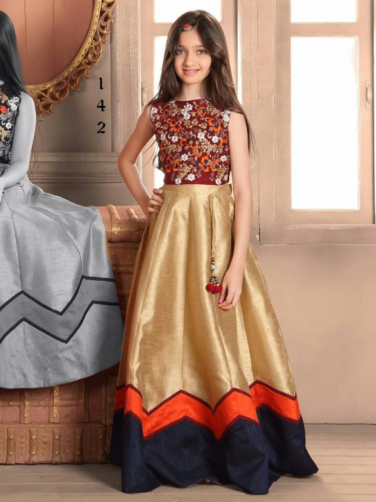 High Quality Special Ethnic wear for Girls kids Set (Pack of 1)