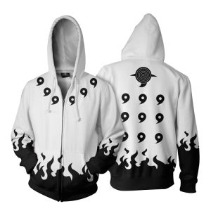Anime Naruto Printed Zipper Hoodie