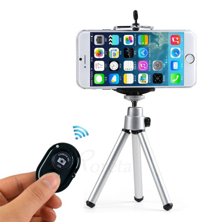 Portable Metal Mobile Phone Tripod Stand - Image 2