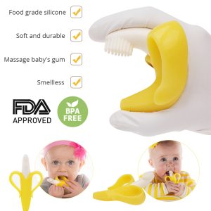 Banana Shaped Silicone Toothbrush