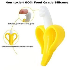 Banana Shaped Silicone Toothbrush