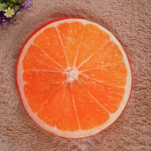 3D Fruit Round Cotton Cushion