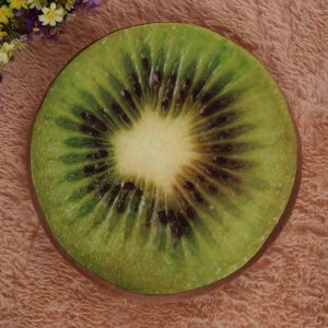 3D Fruit Round Cotton Cushion