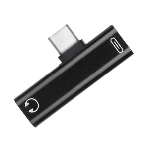 2 In 1 Type C To 3.5 mm Jack Earphones Charging Converter USB Type-C