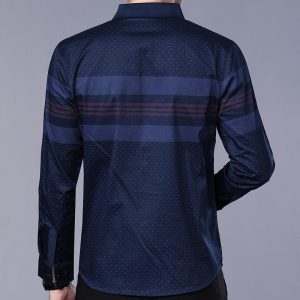 2019 social long sleeve striped designer shirts men slim fit vintage fashions men's shirt man dress jersey casual clothing 36780