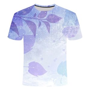 Blue Flaming tshirt Men/Women t shirt 3d t-shirt Casual Tops Anime Streawear Short Sleeve Tshirt Asian Plus-Size men's clothing