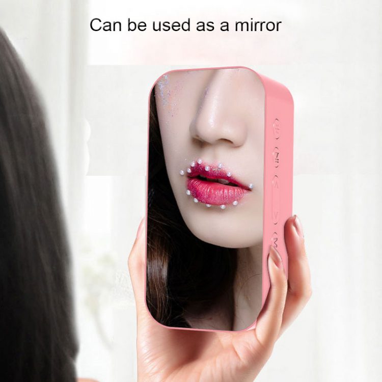 Bluetooth Portable Wireless Speaker Super Bass Music Mirror Sound Box Time Snooze Alarm Clock Support TF Card FM Radio Aux Input - Image 4