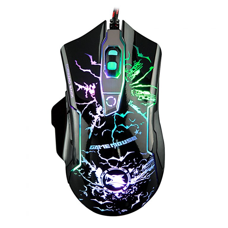 KAYINUO mechanical usb gaming mouse 3200DPI adjustable 6 buttons rgb