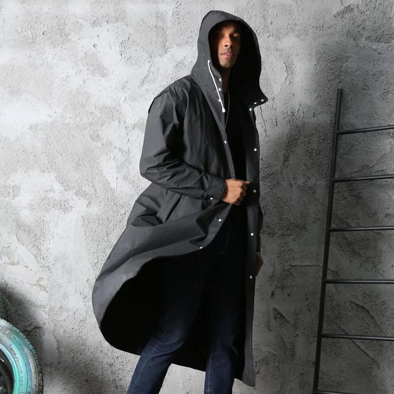 Thicken EVA Adults Raincoat for Men Women Waterproof Rain Coat Outdoors Travel Camping Fishing Rainwear Suit High Quality