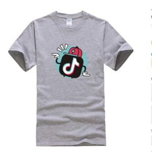 Tik Tok Fashion Disco Dancing Hip-hop Solid Color Short-sleeved T-shirt 100% Cotton T-shirts Couple Casual Tee