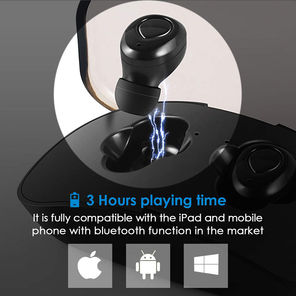 X18 With Charging Box Bluetooth Earphone TWS Sport Headset in Ear