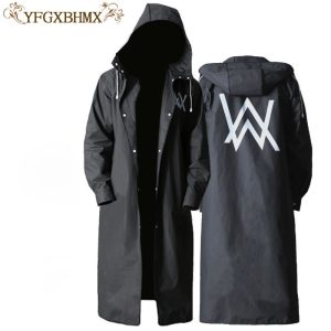 YFGXBHMX Travel Portable Backpack Raincoat Long Section Tide Waterproof Trench Coat Hooded Raincoat