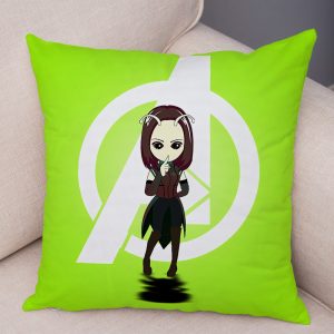 American Anime Marvel Superhero Pillow Case Cushion Cover for Sofa Home Decor Iron Man Super Hero Short Plush Pillowcase