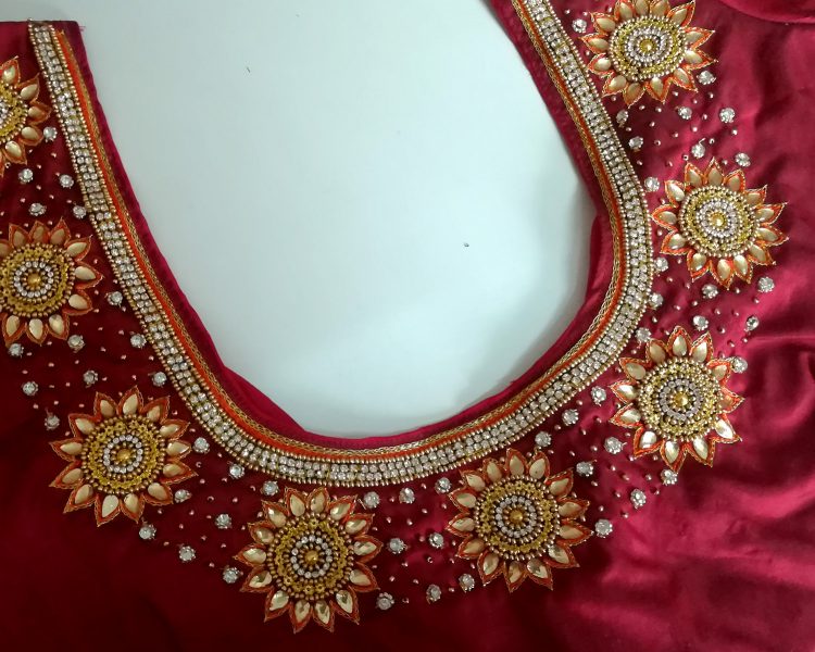 Rich Aari Designer Blouse - Image 2