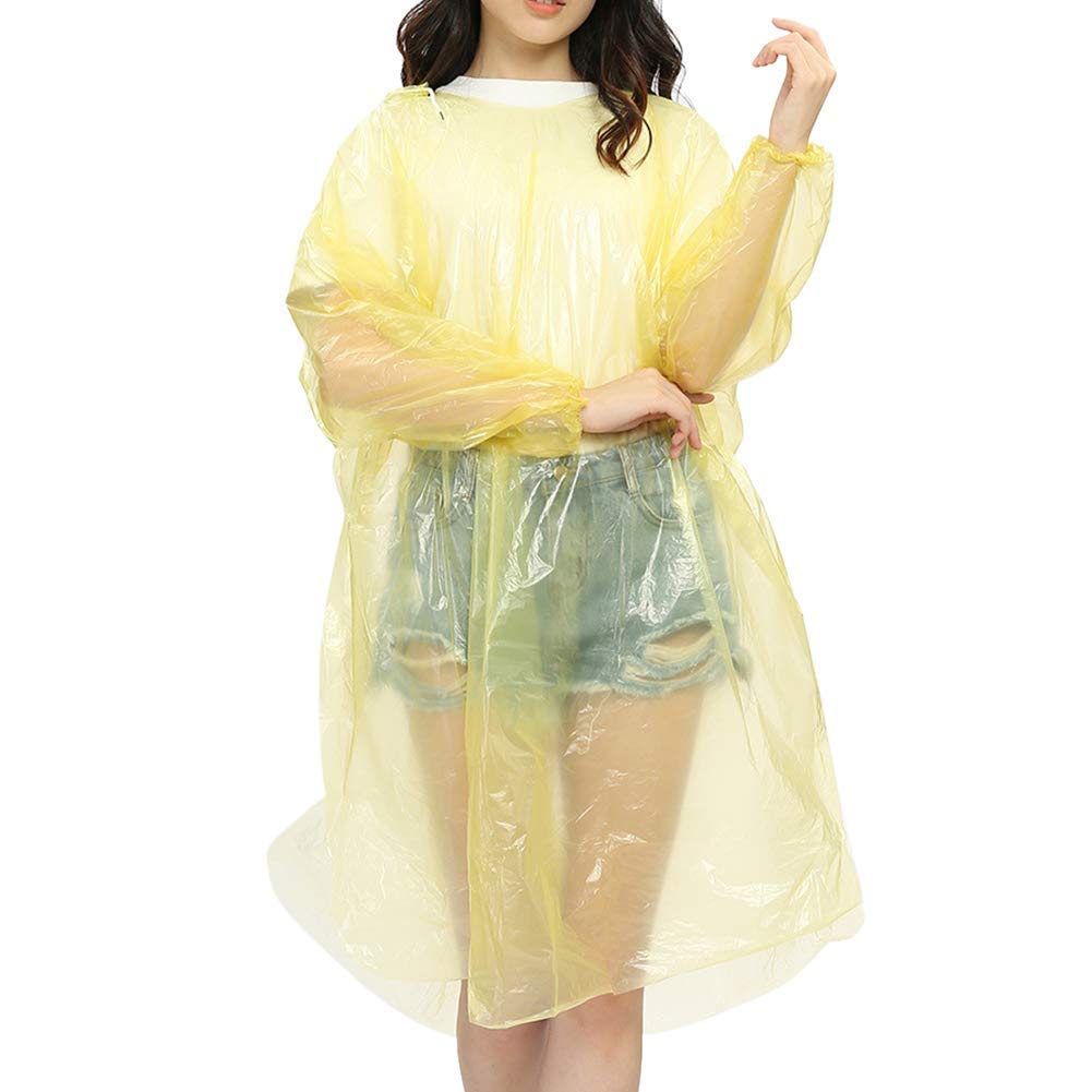 Raincard Disposable Raincoat (Multicolor, Free Size. Set of 5 Raincoat) Unisex Reusable Rain