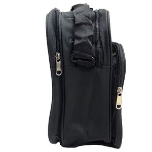 INFANCY Mens Shoulder Bag,Genuine Leather Messenger Bags for Men Crossbody Purse Casual Vintage Satchel Handbag (Black)