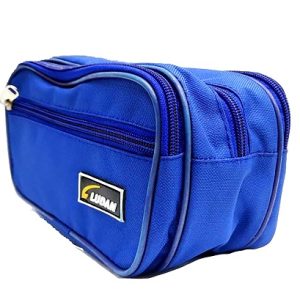 LUDAN Men's Toiletry Bag Canvas Travel Kit Organizer, Charcoal, One Size