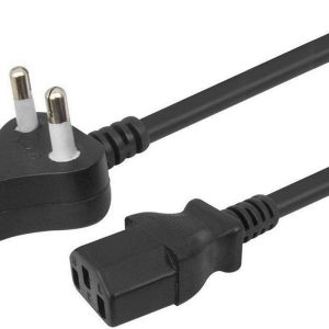 Callustech Computer Power Cable Cord for Desktops PC and Printers/Monitor SMPS Power Cable IEC Mains Power Cable (Black) (1M- Black)