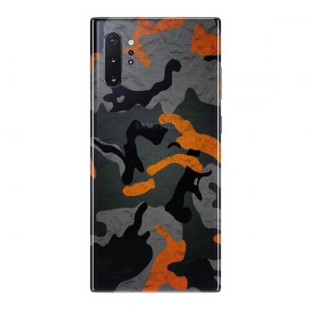 Decalz Samsung galaxy Note 10 plus Orange camo mobile skin multicolour