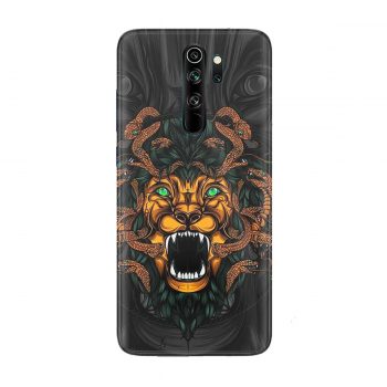 Decalz Redmi 8 pro Medusa lion mobile skin multicolour