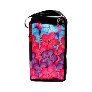 Fast look Super stylish tuff quality 3D printed school tiffen bag (pink) Waterproof Lunch Bag (Pink, 10 L)