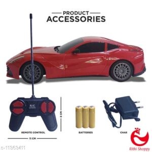 NHR Mini Racing 4 Channel 1:24 Remote Control Car, RC Car, Super Racing car with LED Head Light (3+Age, White)