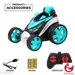 Smartcraft Power Legend 360 Degree Stunt Remote Control Car with Wide Tyres, Recharegable - Assorted Colors