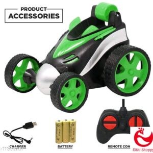 Smartcraft Power Legend 360 Degree Stunt Remote Control Car with Wide Tyres, Recharegable - Assorted Colors