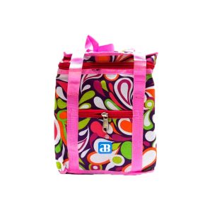 Lunch Bag Reusable Cooler Bag Lunch Box Containers Insulated Lunchbox Tote Bag Water-resistant Leakproof Womens Mens Office Work School Beach Hiking Picnic Fishing (Pink Peony)