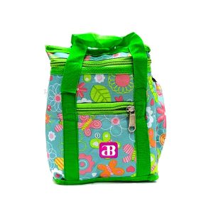 Lunch Bag Reusable Cooler Bag Lunch Box Containers Insulated Lunchbox Tote Bag Water-resistant Leakproof Womens Mens Office Work School Beach Hiking Picnic Fishing (Green Peony)