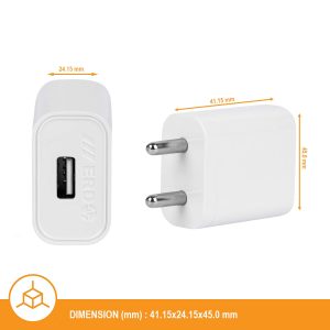 Decalz ERD TC-50 5V 2 Amp Fast Charge USB Wall Charger (BIS Certified)