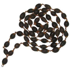 Natural Thamara Mala 54Beads in Copper Tamarai Mala Lotus Seed Mala Lotus Beej Mala Kamal Gatta Mala Lakshmi Puja - A1161-01